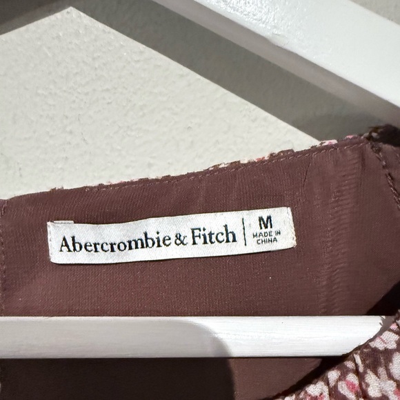 Abercrombie & Fitch floral crop top Peasant Boho Women M spring summer - Picture 6 of 9